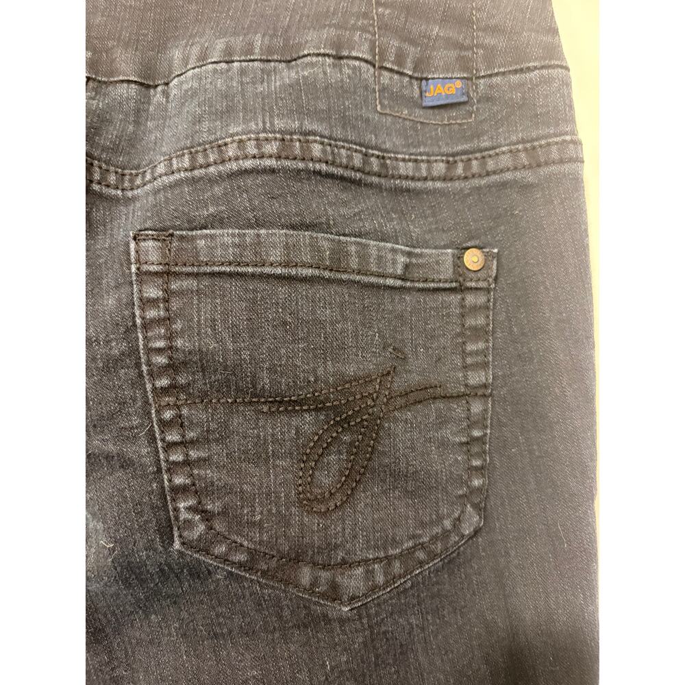 Jag Jeans Black Dark Wash Straight Leg Stretch Jeans Size 6 - Picture 6 of 6